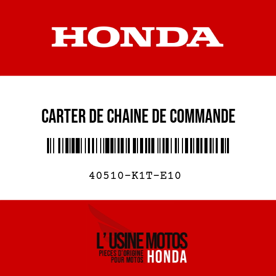 image de 40510-K1T-E10 CARTER DE CHAINE DE COMMANDE