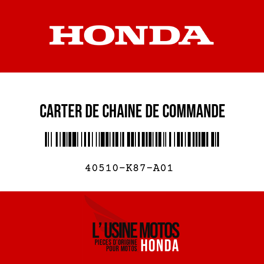 image de 40510-K87-A01 CARTER DE CHAINE DE COMMANDE