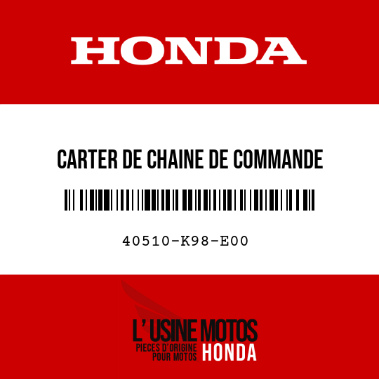 image de 40510-K98-E00 CARTER DE CHAINE DE COMMANDE