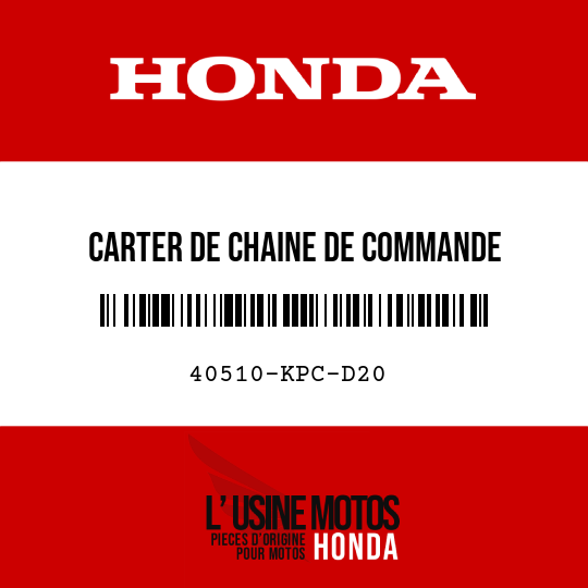 image de 40510-KPC-D20 CARTER DE CHAINE DE COMMANDE