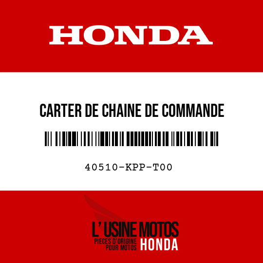 image de 40510-KPP-T00 CARTER DE CHAINE DE COMMANDE