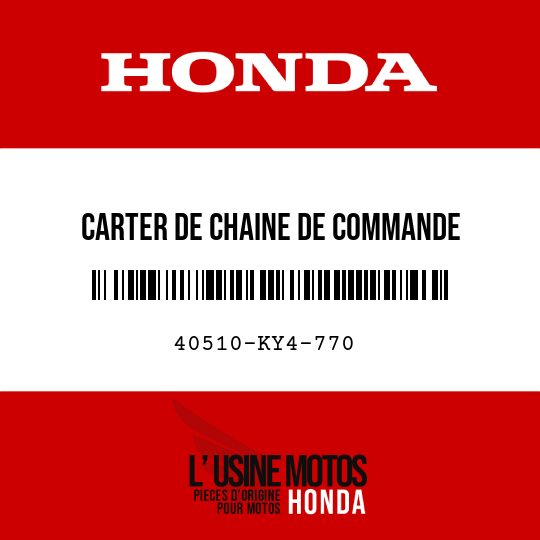 image de 40510-KY4-770 CARTER DE CHAINE DE COMMANDE