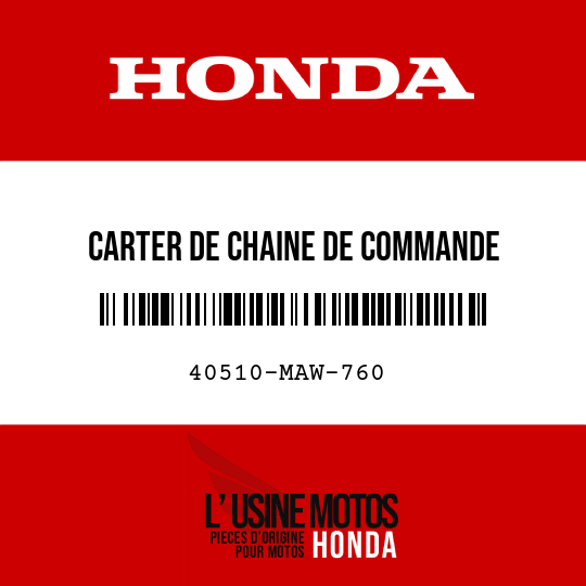 image de 40510-MAW-760 CARTER DE CHAINE DE COMMANDE