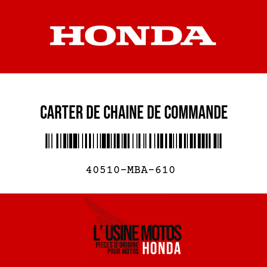 image de 40510-MBA-610 CARTER DE CHAINE DE COMMANDE