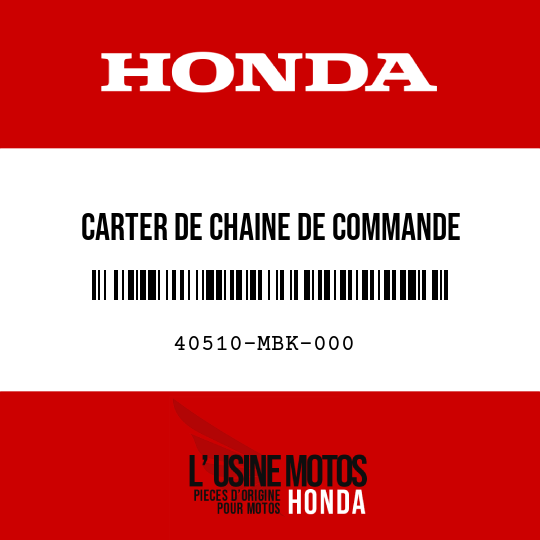 image de 40510-MBK-000 CARTER DE CHAINE DE COMMANDE