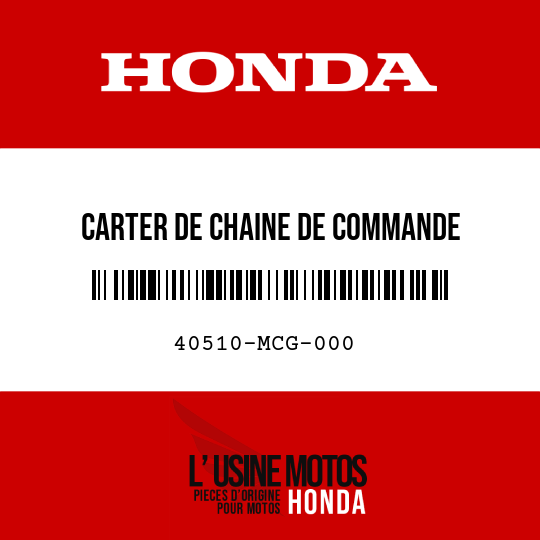 image de 40510-MCG-000 CARTER DE CHAINE DE COMMANDE