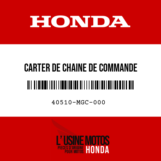 image de 40510-MGC-000 CARTER DE CHAINE DE COMMANDE