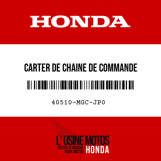 image de 40510-MGC-JP0 CARTER DE CHAINE DE COMMANDE