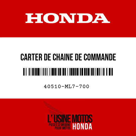 image de 40510-ML7-700 CARTER DE CHAINE DE COMMANDE