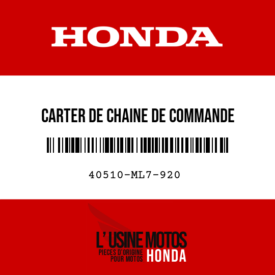 image de 40510-ML7-920 CARTER DE CHAINE DE COMMANDE