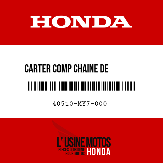image de 40510-MY7-000 CARTER COMP CHAINE DE        COMMANDE