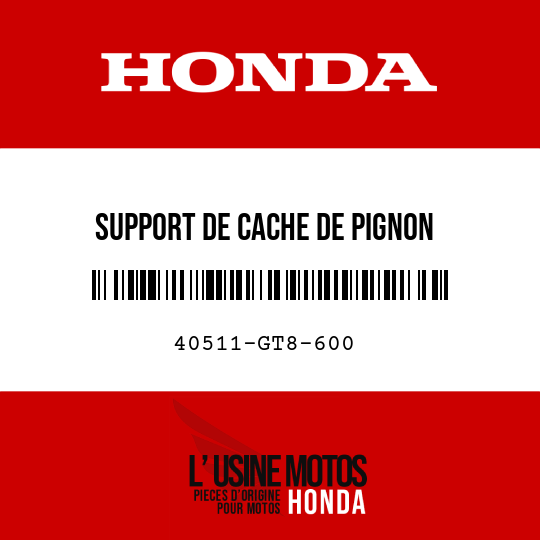 image de 40511-GT8-600 SUPPORT DE CACHE DE PIGNON