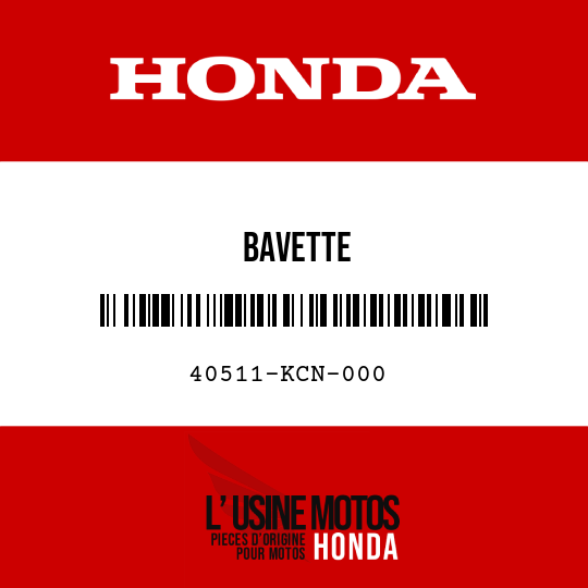 image de 40511-KCN-000 BAVETTE