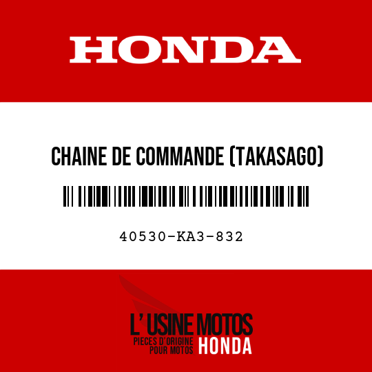image de 40530-KA3-832 CHAINE DE COMMANDE (TAKASAGO) (RK520TZX114 RJ)