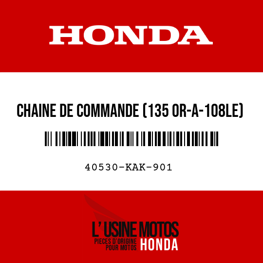 image de 40530-KAK-901 CHAINE DE COMMANDE (135 OR-A-108LE)
