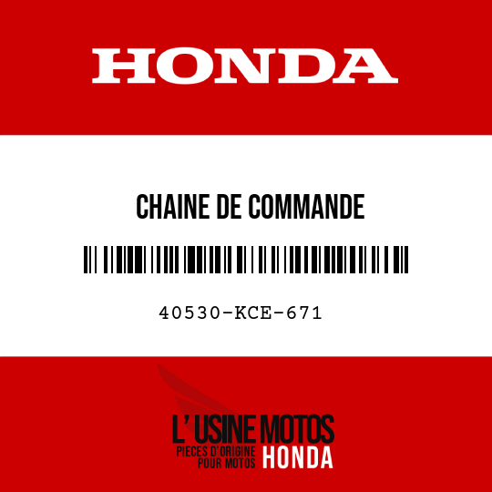 image de 40530-KCE-671 CHAINE DE COMMANDE (DID520VC5-106FB) (DAIDO)
