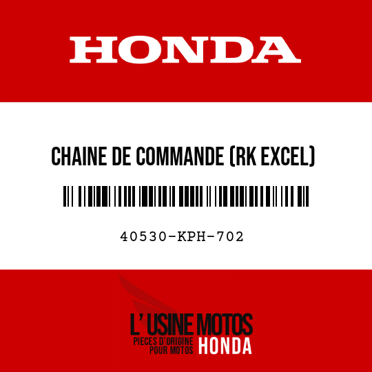 image de 40530-KPH-702 CHAINE DE COMMANDE (RK EXCEL) (RK420SB-104RJ)
