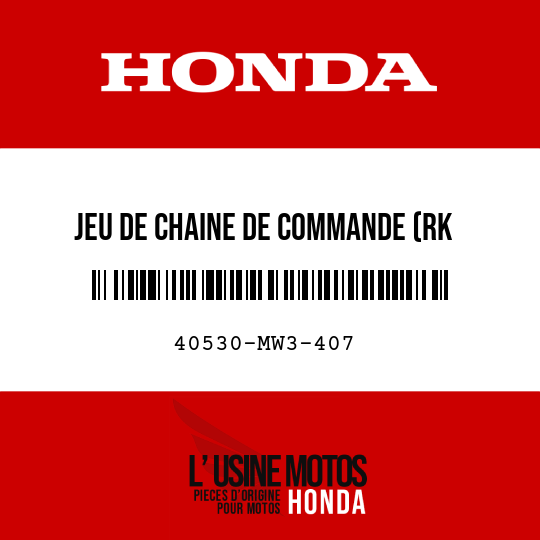 image de 40530-MW3-407 JEU DE CHAINE DE COMMANDE (RK EXCEL) (RK525SMOZ4-112LE)