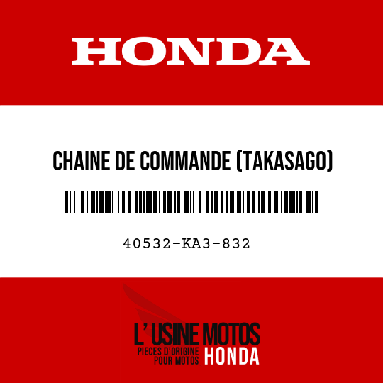 image de 40532-KA3-832 CHAINE DE COMMANDE (TAKASAGO) (RK520TZX2-112 RJ)