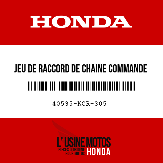 image de 40535-KCR-305 JEU DE RACCORD DE CHAINE COMMANDE (DAIDO) (SEAL TYPE)