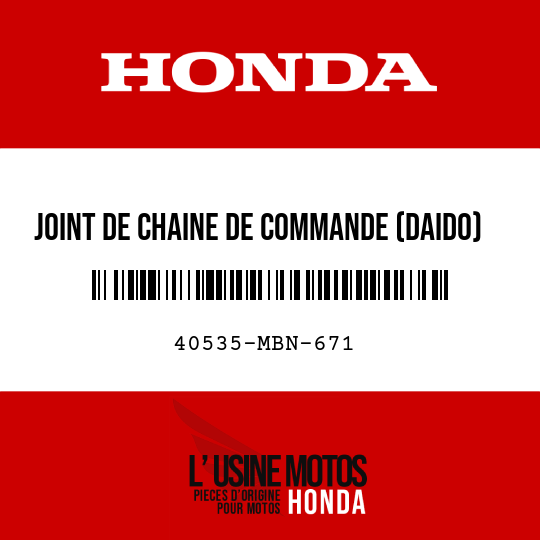 image de 40535-MBN-671 JOINT DE CHAINE DE COMMANDE (DAIDO)