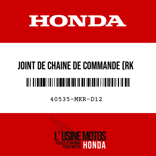 image de 40535-MKR-D12 JOINT DE CHAINE DE COMMANDE (RK JAPAN)