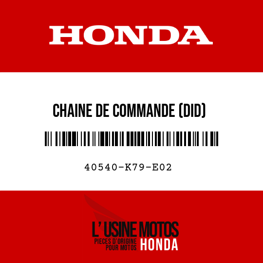image de 40540-K79-E02 CHAINE DE COMMANDE (DID) (428V-130ZB)