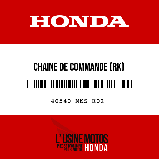 image de 40540-MKS-E02 CHAINE DE COMMANDE (RK) (RK525MRO-130-LJFZ)
