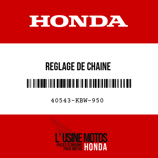 image de 40543-KBW-950 REGLAGE DE CHAINE