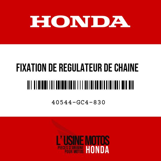 image de 40544-GC4-830 FIXATION DE REGULATEUR DE CHAINE