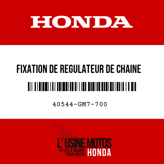 image de 40544-GM7-700 FIXATION DE REGULATEUR DE CHAINE