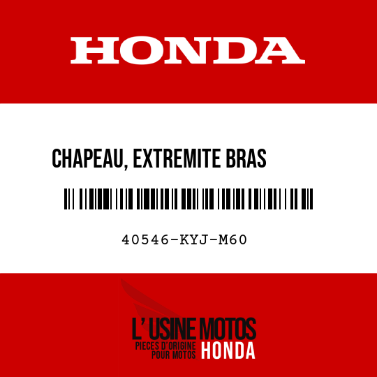 image de 40546-KYJ-M60 CHAPEAU, EXTREMITE BRAS       OSCILLANT