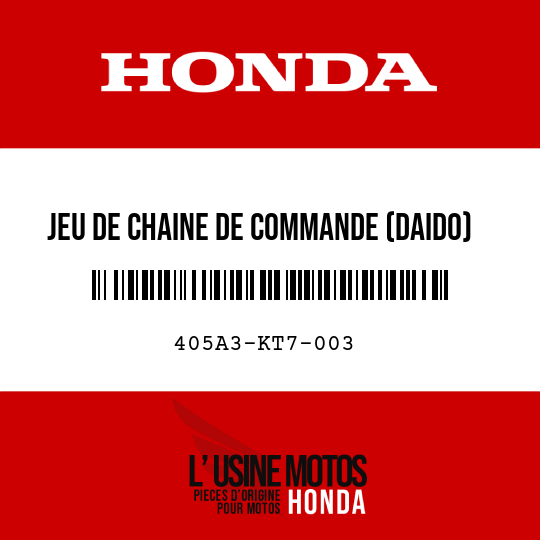 image de 405A3-KT7-003 JEU DE CHAINE DE COMMANDE (DAIDO) (520V 4-108L)