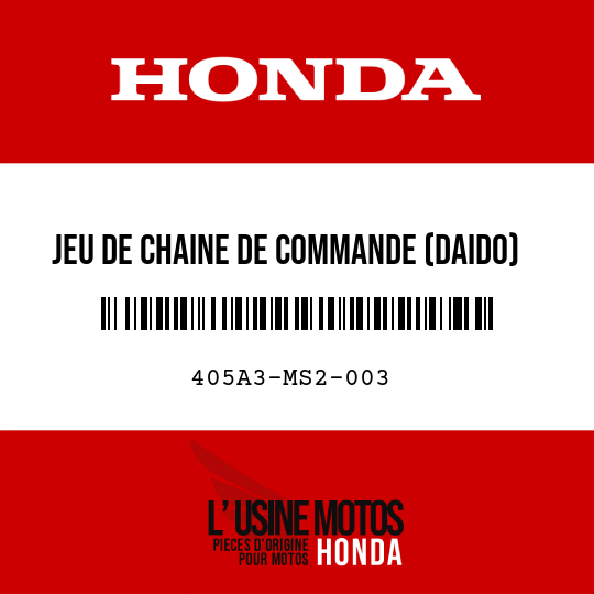 image de 405A3-MS2-003 JEU DE CHAINE DE COMMANDE (DAIDO) (DID50ZV-114LE)