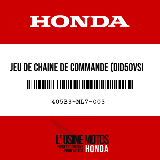 image de 405B3-ML7-003 JEU DE CHAINE DE COMMANDE (DID50VSI DAIDO)