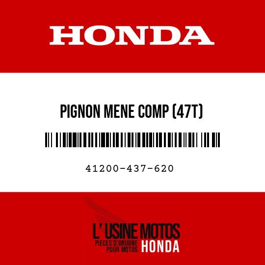 image de 41200-437-620 PIGNON MENE COMP (47T)