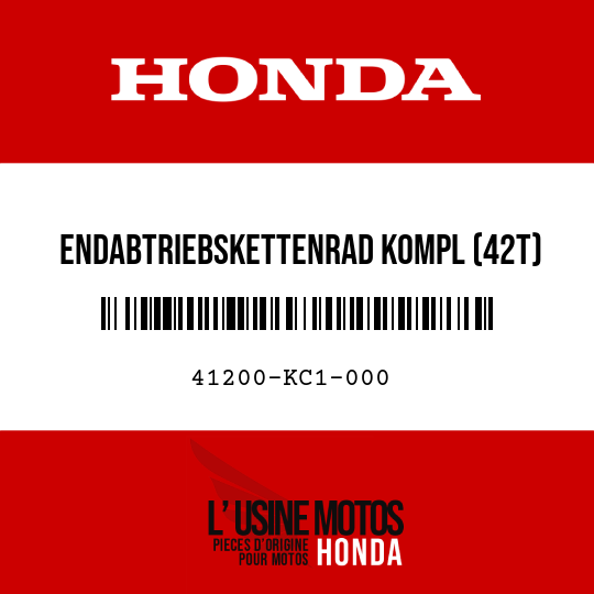 image de 41200-KC1-000 ENDABTRIEBSKETTENRAD KOMPL (42T)