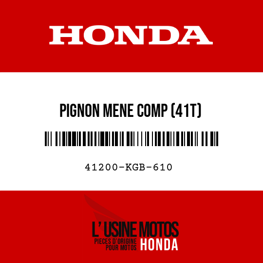image de 41200-KGB-610 PIGNON MENE COMP (41T)