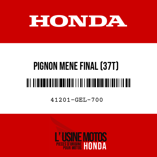 image de 41201-GEL-700 PIGNON MENE FINAL (37T)