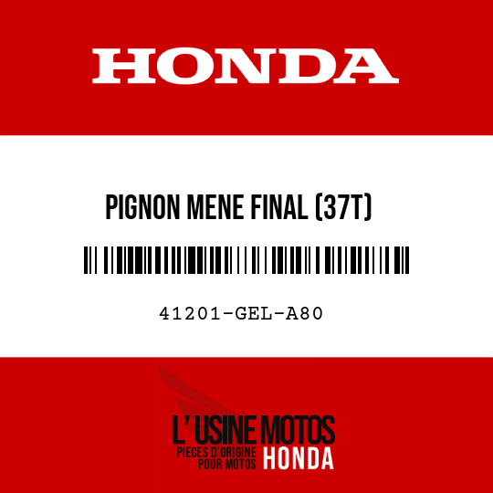 image de 41201-GEL-A80 PIGNON MENE FINAL (37T)