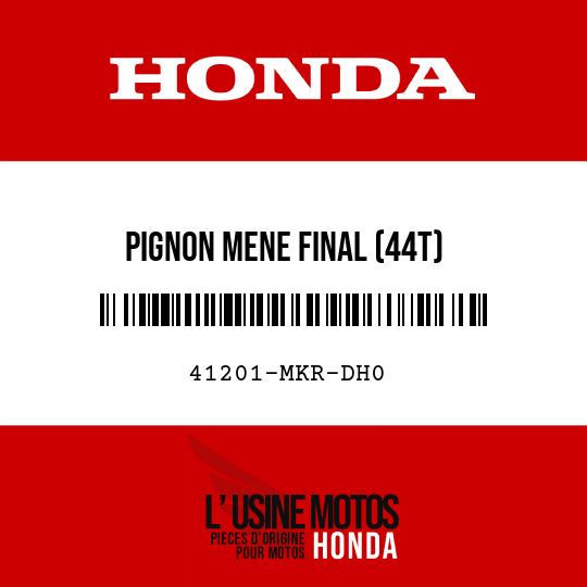 image de 41201-MKR-DH0 PIGNON MENE FINAL (44T)