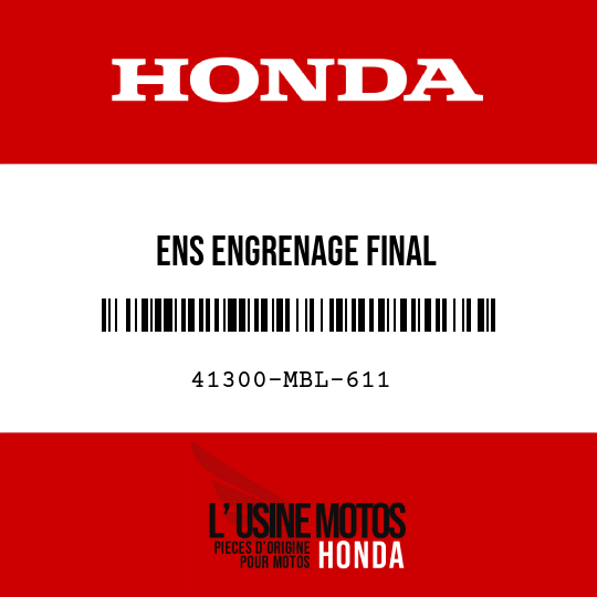 image de 41300-MBL-611 ENS ENGRENAGE FINAL