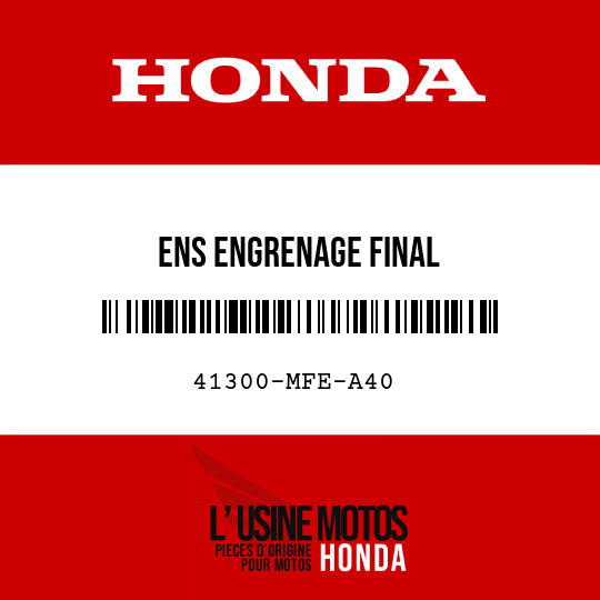 image de 41300-MFE-A40 ENS ENGRENAGE FINAL