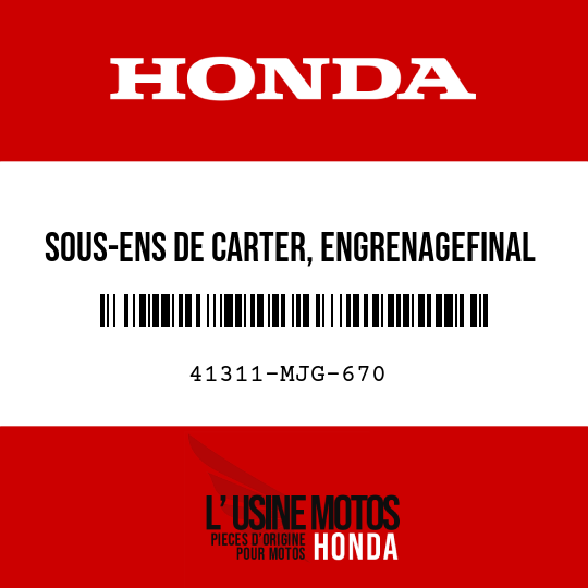 image de 41311-MJG-670 SOUS-ENS DE CARTER, ENGRENAGEFINAL