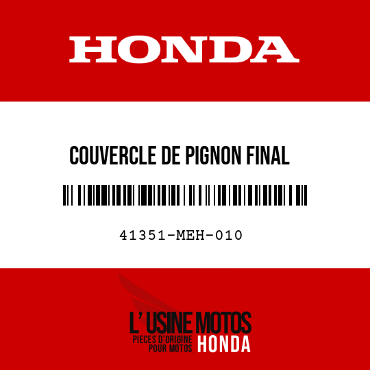image de 41351-MEH-010 COUVERCLE DE PIGNON FINAL