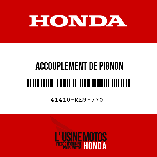 image de 41410-ME9-770 ACCOUPLEMENT DE PIGNON