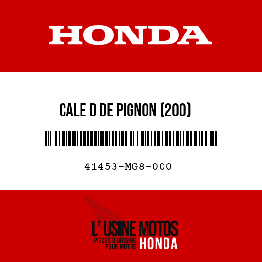 image de 41453-MG8-000 CALE D DE PIGNON (200)