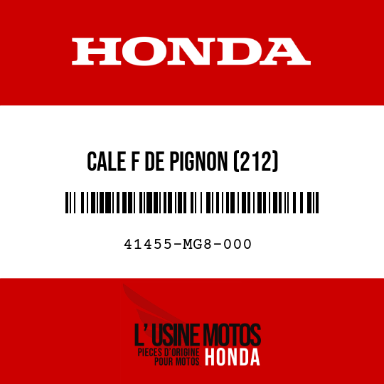 image de 41455-MG8-000 CALE F DE PIGNON (212)