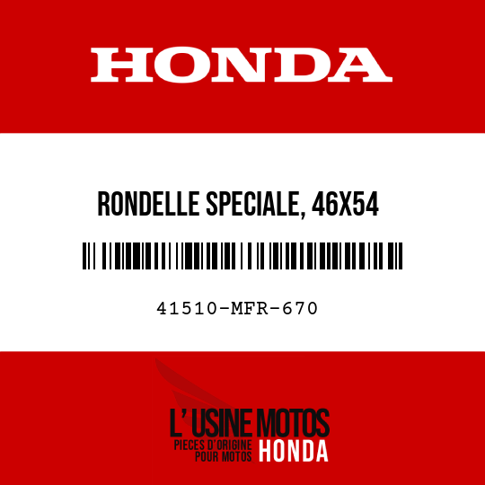image de 41510-MFR-670 RONDELLE SPECIALE, 46X54