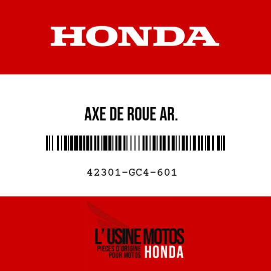 image de 42301-GC4-601 AXE DE ROUE AR.